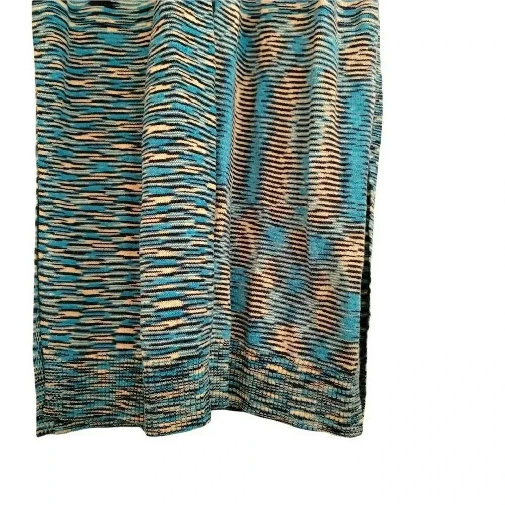Band Of Gypsies Long Temo Cardigan Blue/Beige Slit Side Button Up SIZE S WOMEN'S - Picture 13 of 16